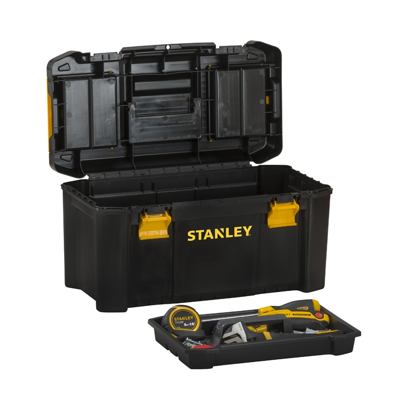 STANLEY SKRZYNIE NARZ�DZIOWE ESSENTIAL 19 - PLASTIKOWE ZATRZASKI 75520