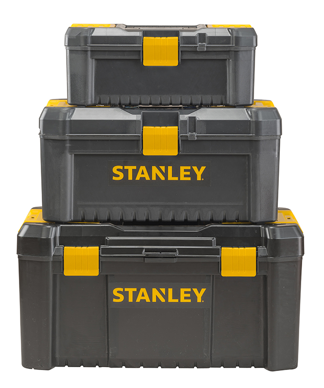 STANLEY SKRZYNIE NARZ�DZIOWE ESSENTIAL 19 - PLASTIKOWE ZATRZASKI 75520