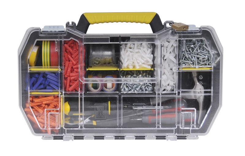 ORGANIZER Z METALOWYMI ZATRZASKAMI 19” 70736