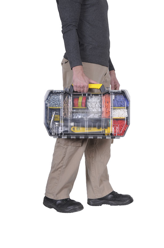 ORGANIZER Z METALOWYMI ZATRZASKAMI 19” 70736