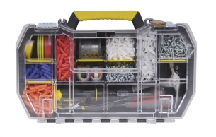 ORGANIZER Z METALOWYMI ZATRZASKAMI 19” 70736