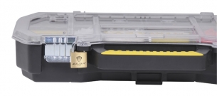 ORGANIZER Z METALOWYMI ZATRZASKAMI 19” 70736