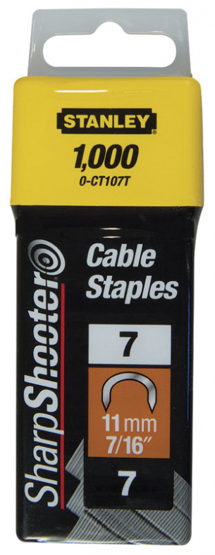 STANLEY ZSZYWKI C DO PRZEWOD�W 7 (CT100) 11mm 1000szt CT107T 