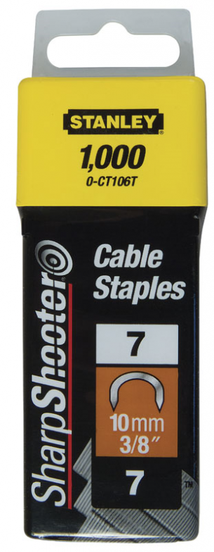 STANLEY ZSZYWKI C DO PRZEWOD�W 7 (CT100) 10mm 1000szt CT106T